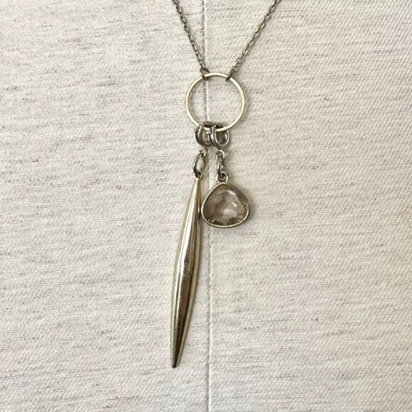 INC gold tone charm necklace - Picture 1 of 15